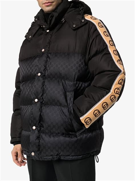 gucci puff jackets|Gucci gg print jacket men's.